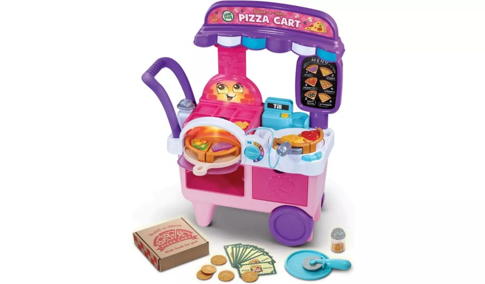 Build a Slice Pizza Cart is great for aspiring chef toddlers