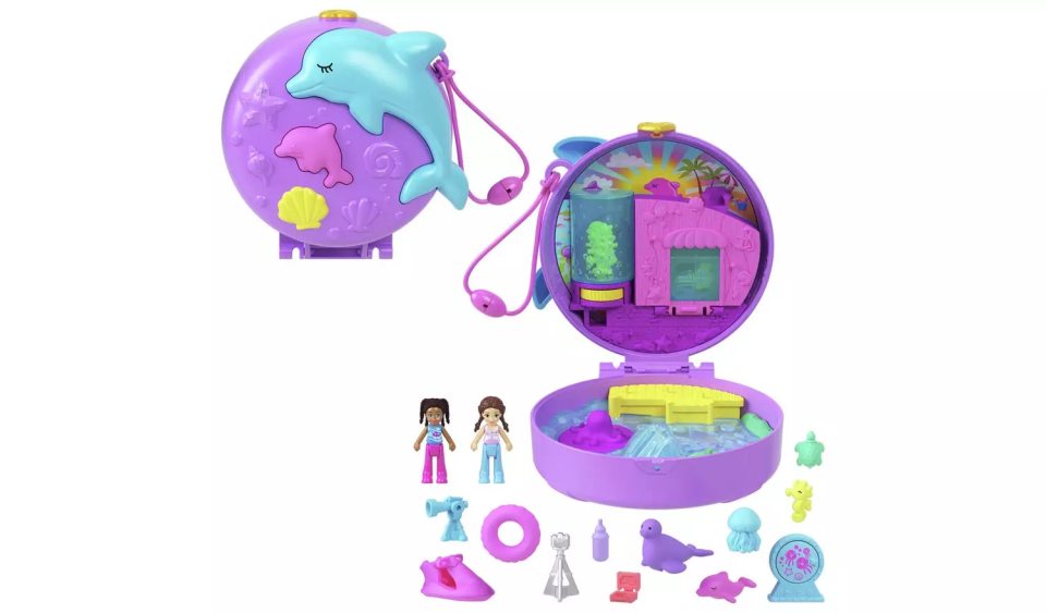 Polly Pocket Dolphin Aquarium Compact is currently cheapest at Argos