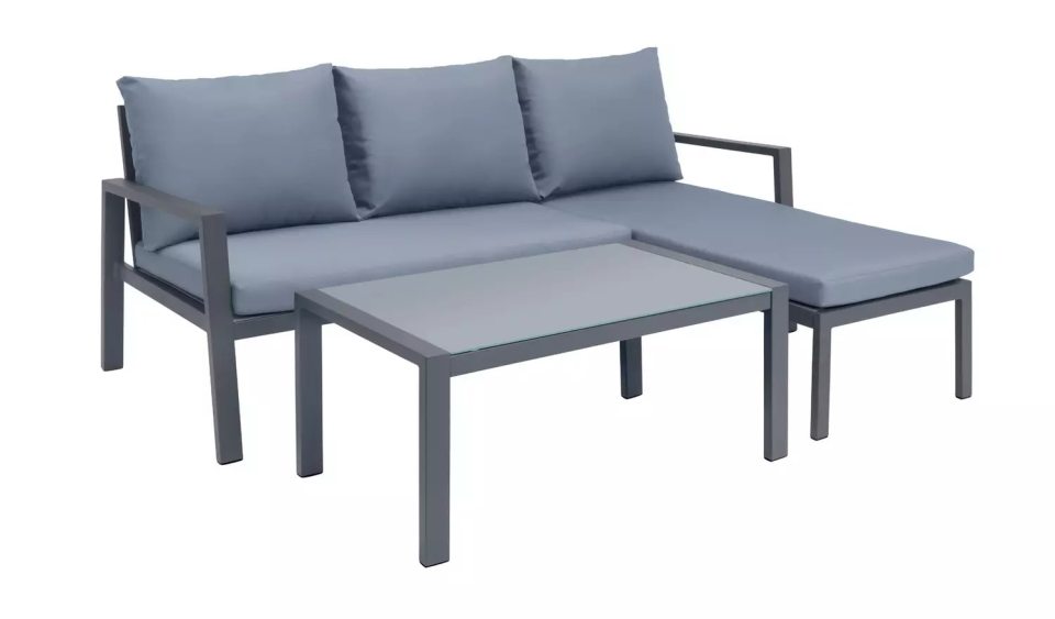 Argos is also selling a three-seater garden corner sofa set for £159