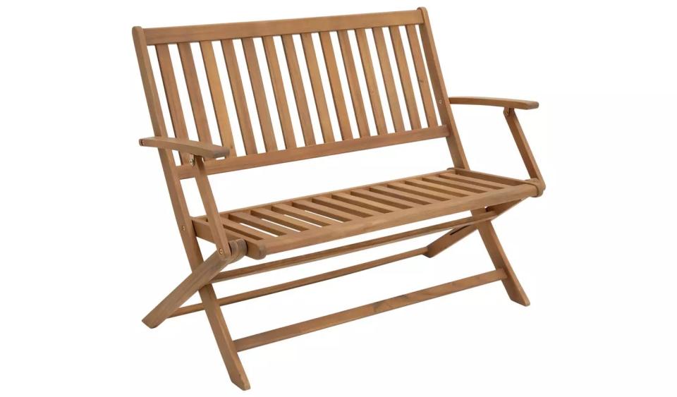 As part of the garden furniture sale, you can get this bench for just £45