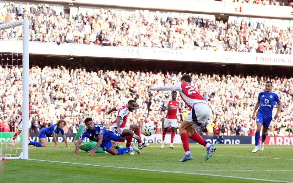 Kai Havertz got a fourth for the Gunners in fortuitous fashion