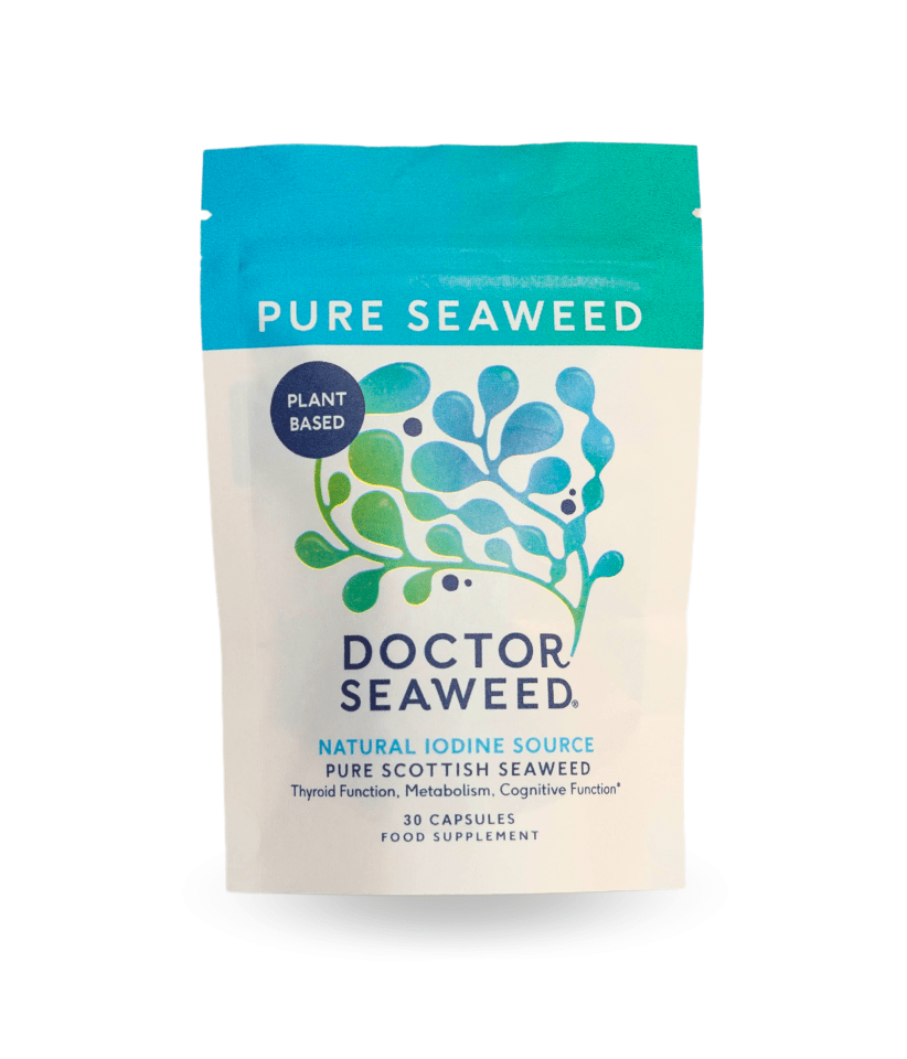 Each Doctor Seaweed Pure seaweed 500mg capsule contains similar levels of iodine to a portion of haddock