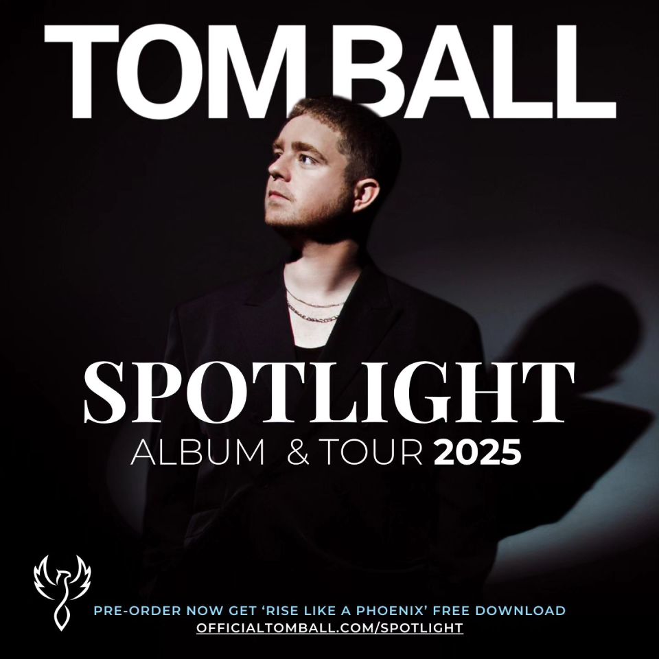 a poster for tomball spotlight album & tour 2025