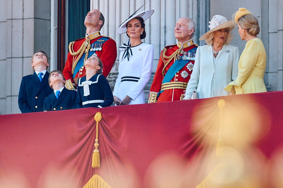 She joined her family on the Buckingham Palace balcony