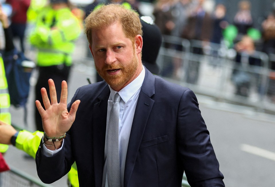 Prince Harry outside the High Court in London, on June 7, 2023