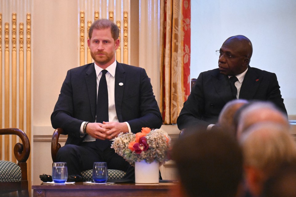 The Duke of Sussex and Angolan Foreign Minister Tete Antonio