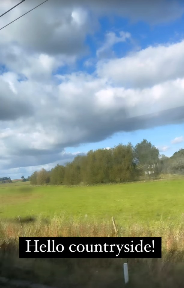 a picture of a field with the caption hello countryside