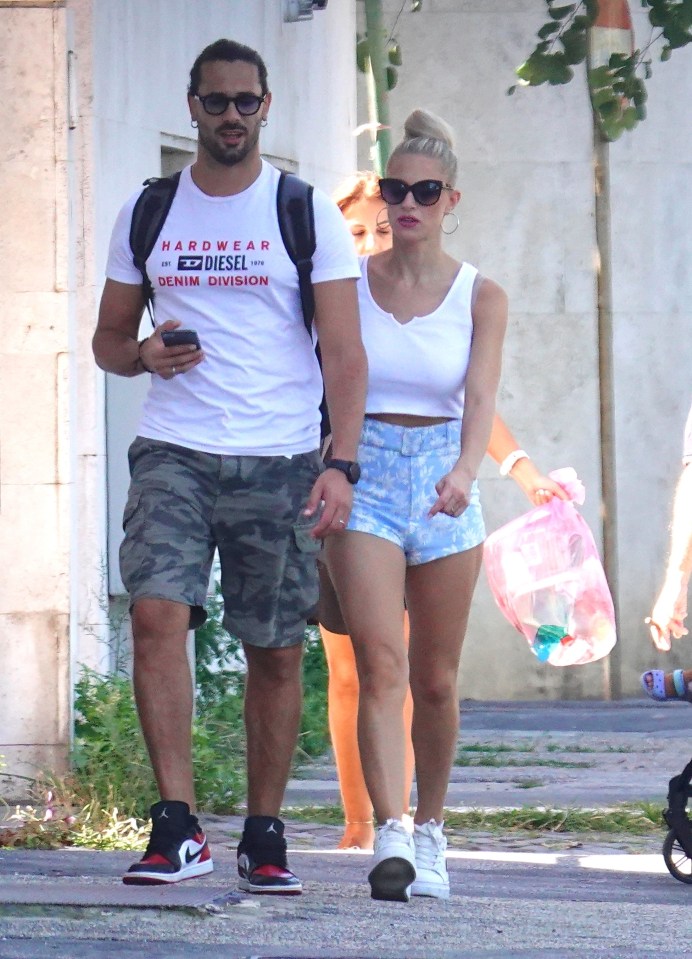 Axed Strictly pro Graziano Di Prima with his wife in Rome