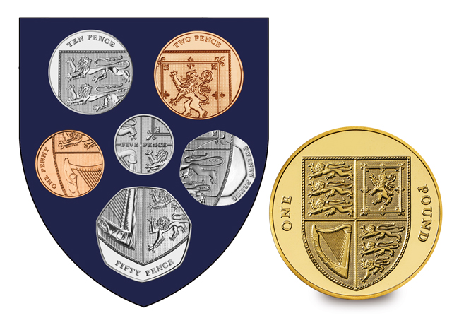 Matthew Dent's coins piece together for form one large shield