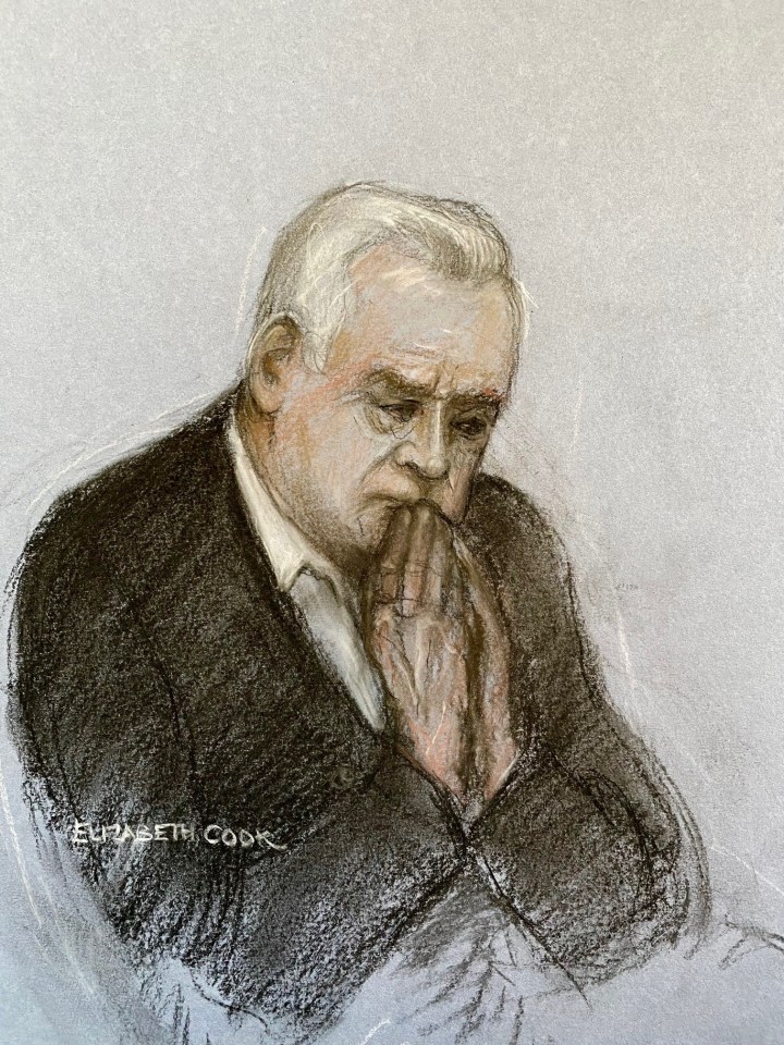 Edwards looked as though he was praying during the sentencing