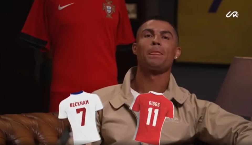 Cristiano Ronaldo played 'pick the best player', comparing Man Utd legends