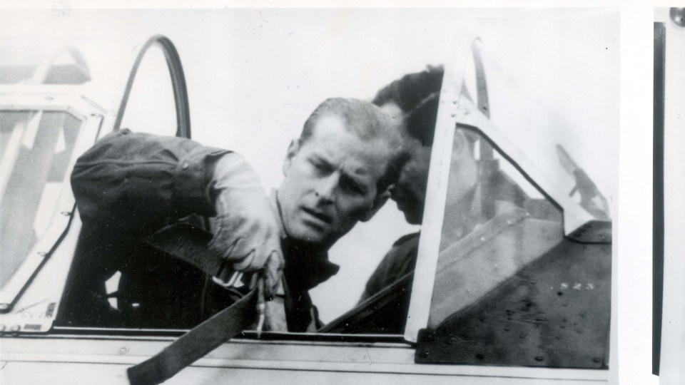 a black and white photo of prince philip duke of edinburgh