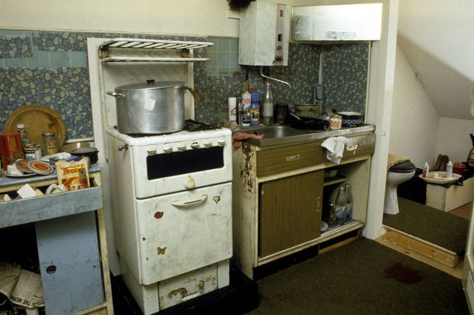 A recreation of Nilsen's kitchen