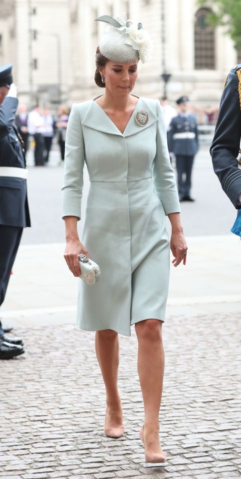 Kate wore this Alexander McQueen dress at Westminster Abbey in 2018