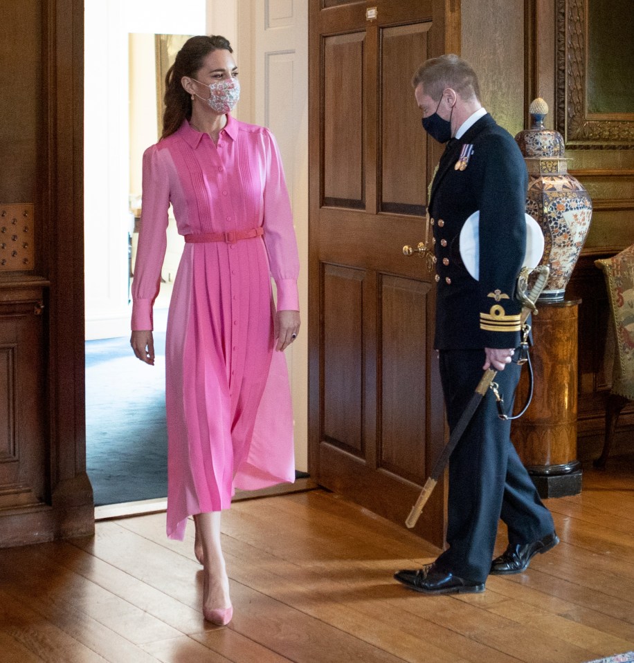 Kate was pretty in pink in the same dress during her Scotland tour in 2021