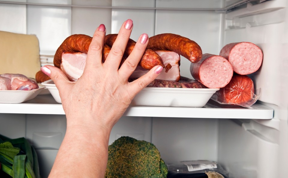 While cooked meat should be kept on the top shelf of the fridge