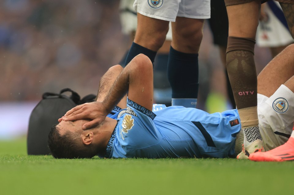 Manchester City star Rodri is also set to miss the rest of the season