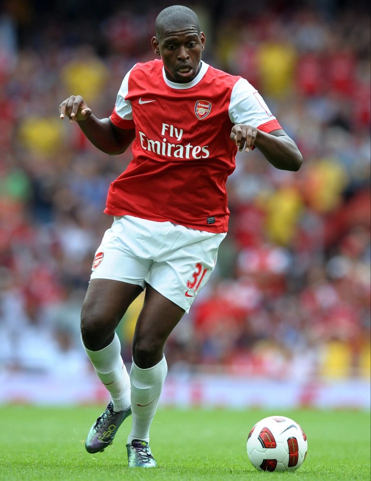 a soccer player wearing a fly emirates jersey