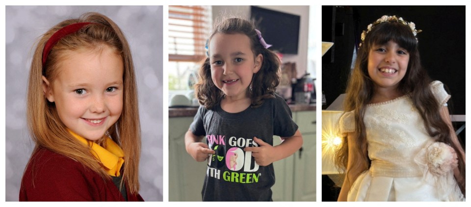 The three young girls who were killed at a holiday club in Stockport