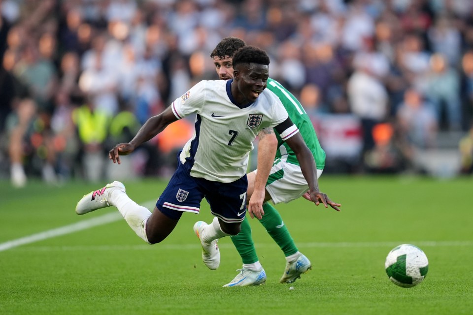 Bukayo Saka had a hand in the second goal