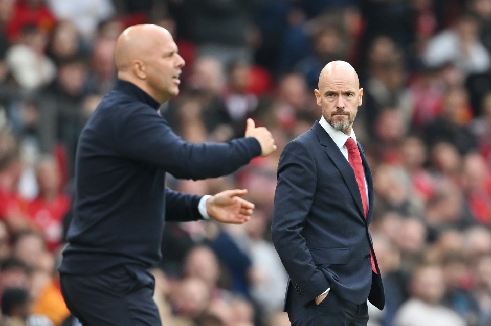 Erik ten Hag and Arne Slot both earn less than £7m per year