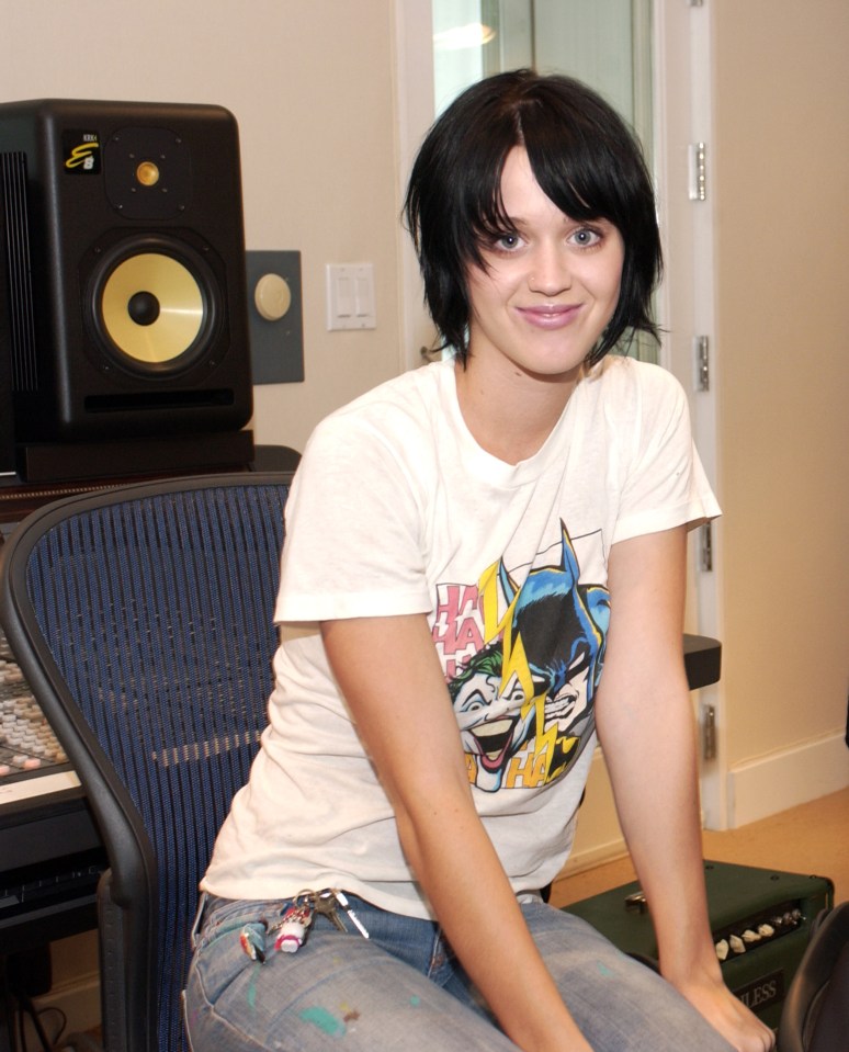 A fresh-faced Katy back in 2002