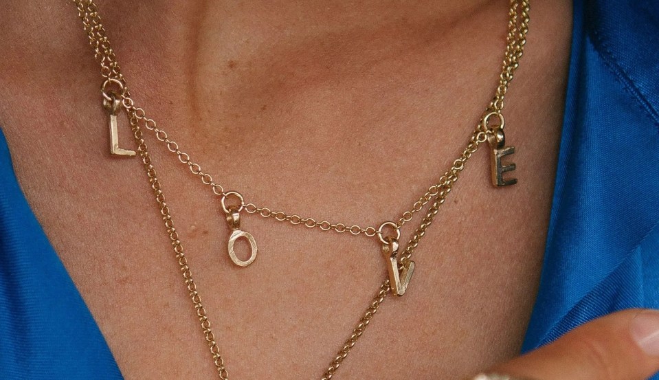 Alphabet Necklace, £300, Daniella Draper