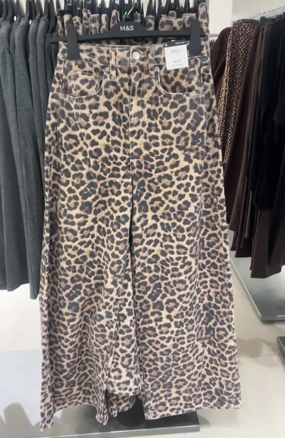 Marks & Spencer have delighted fashion fans with the release of their new leopard-print jeans