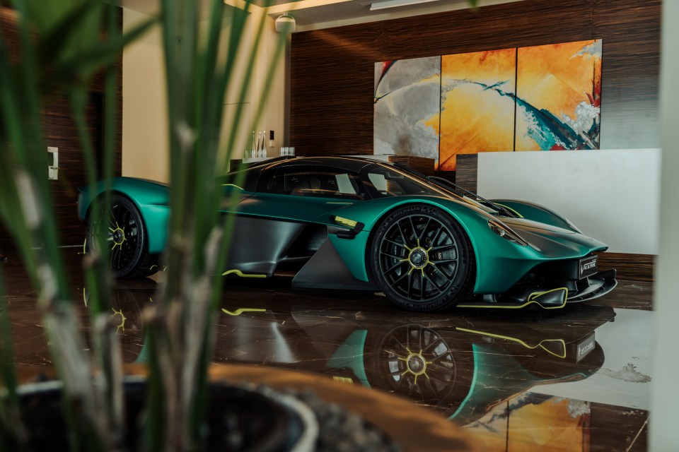 It is painted in Satin Aston Martin Racing Green with contrasting AMR Satin Lime Graphics