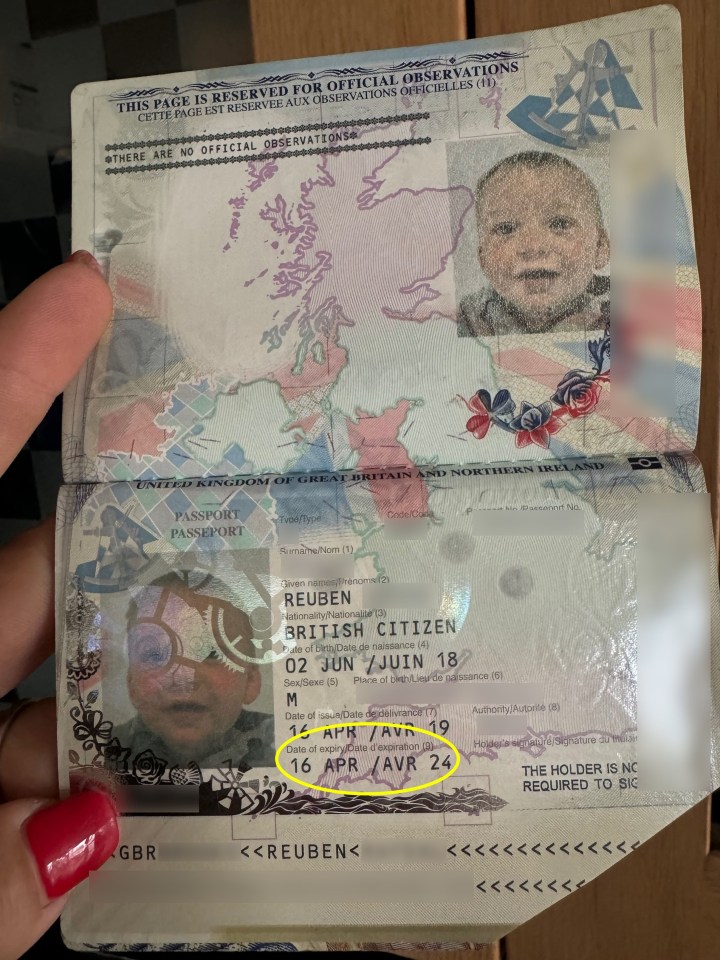 a person is holding a passport that says reuben british citizen