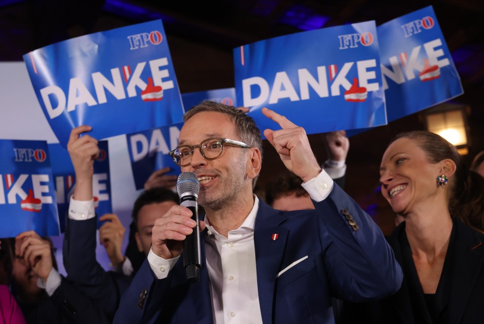 The Freedom Party of Austria won with approximately 29 percent