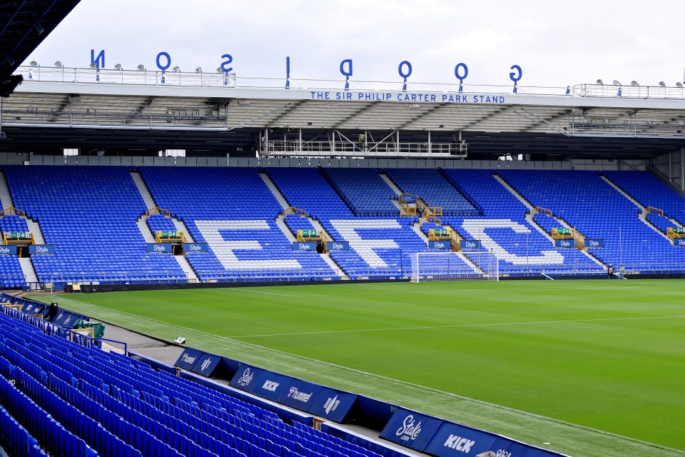 The steps at Goodison Park are shaped like Prince Rupert's Tower