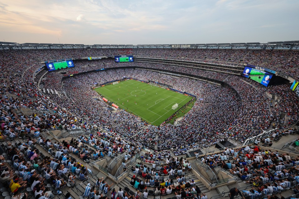 MetLife Stadium is another £1.2bn arena that will host matches