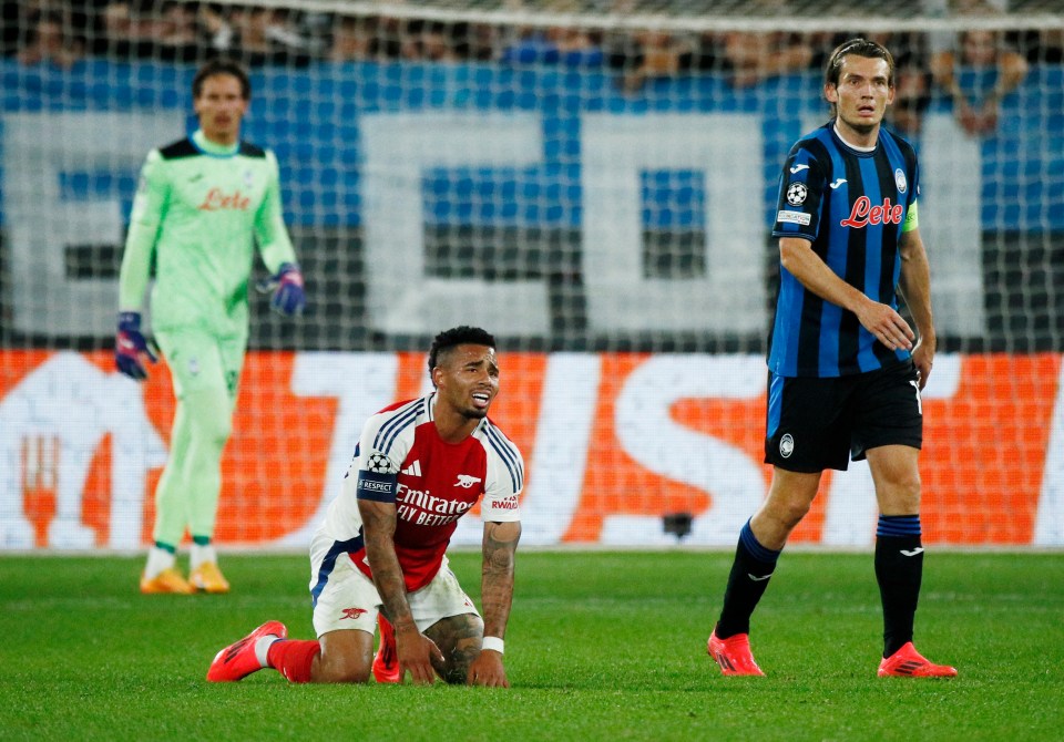 Gabriel Jesus struggled to get involved at the business end of pitch