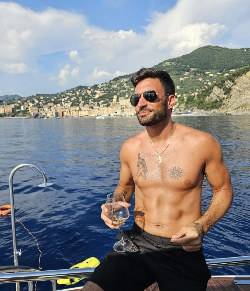 Giovanni Pernice posed shirtless while enjoying a holiday amid the ongoing Strictly Come Dancing misconduct investigation