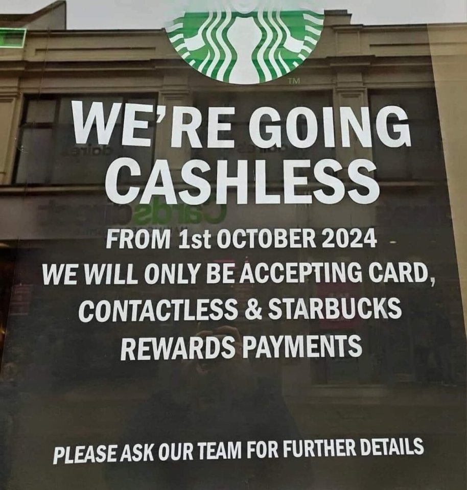 Starbucks confirmed that the sign isn't fake and refused to rule out that other stores could implement the same policy