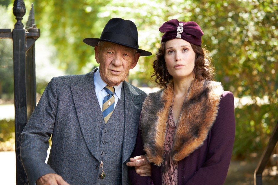 Ian McKellen as Jimmy Erskine and Gemma Arterton as Nina Land