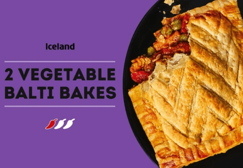 Iceland's pack of two Vegetable Balti Bakes have been urgently recalled over the allergy risk