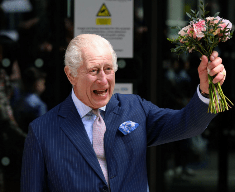 King Charles visiting a cancer treatment centre at University College Hospital in April