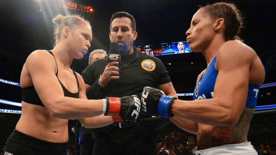 Ronda Rousey and Liz Carmouche took part in the first women's UFC fight in 2013