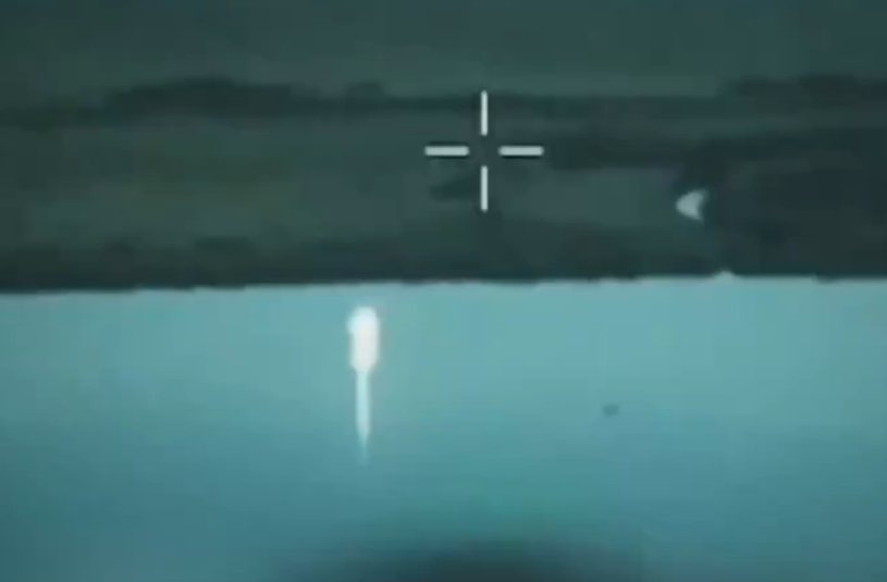 A second drone swooped in and took out the sole Russian survivor moments after the initial blast