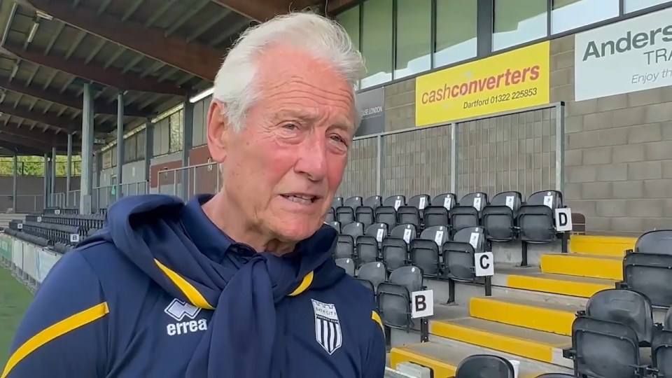 Barron is now assistant boss at Bath City, with his 81st birthday next month