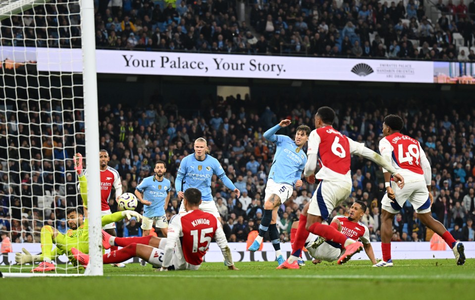 John Stones scored a 98th minute equaliser to deny Arsenal a famous win at Man City