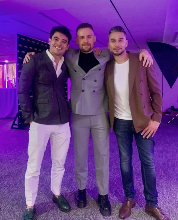 Danny Hatchard, Jonny Labey and Ricky Norwood have all reunited