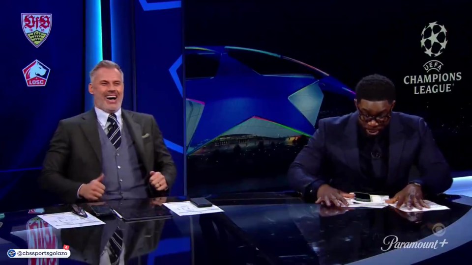 Carragher was quick to poke fun at Richards