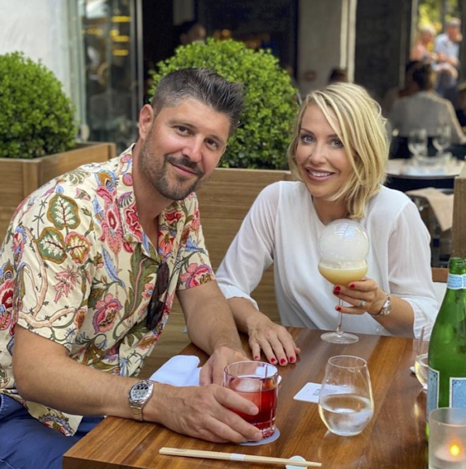 Laura with her ex-husband Alex Goward