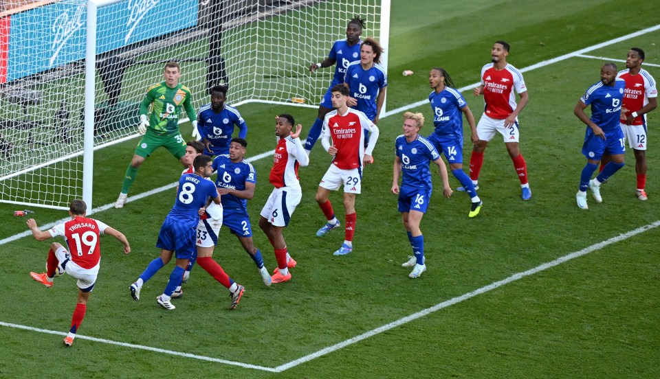 The Belgian put the ball back across goal and it bounced in off Wilfred Ndidi