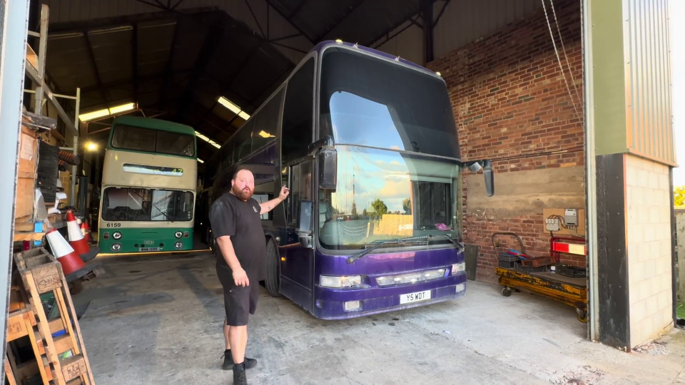 The Kirk family are moving into this ex-tour bus as their new home