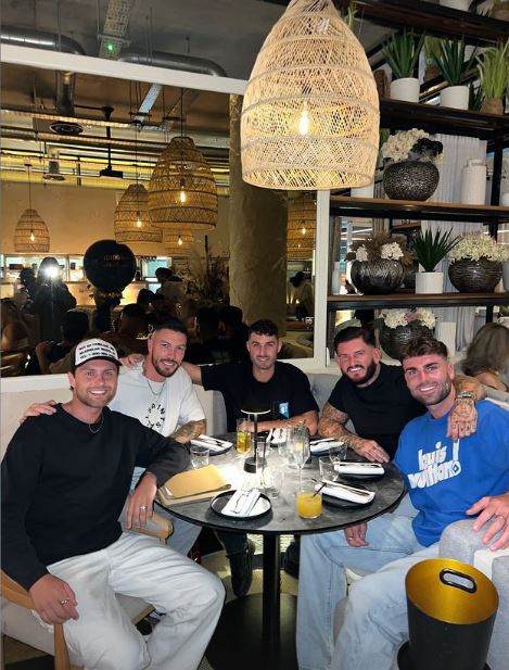 Tom reunited with his Love Island All Stars co-stars including Adam Maxted, Casey O'Gorman and Josh Ritchie