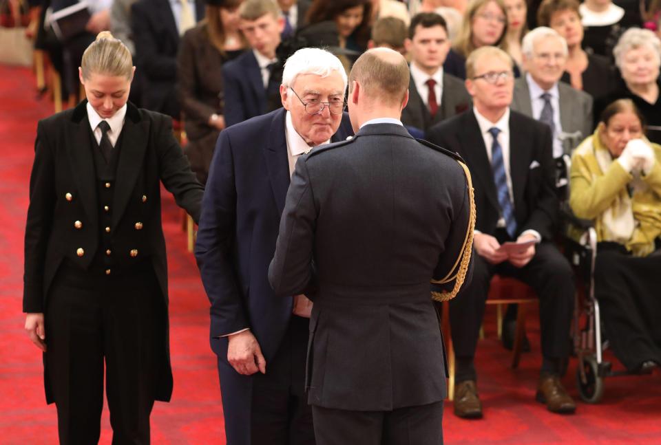 He was awarded an MBE by Prince William in 2019